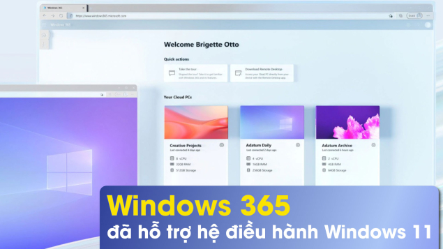 Microsoft giới thiệu các bản cập nhật mới cho Windows 365, có hỗ trợ Windows 11